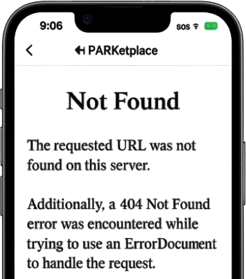 Example 'Not Found' page after Stripe onboarding